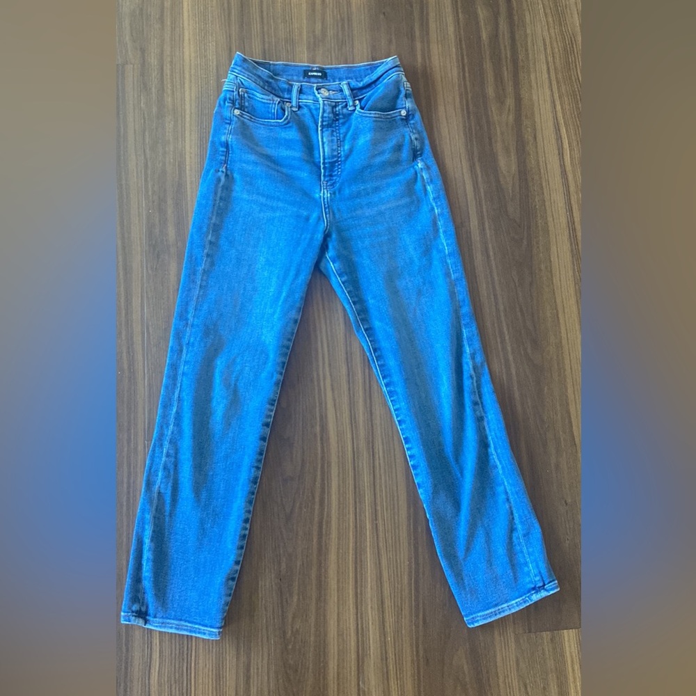 Express Jeans Slim Ankle Super High Rise